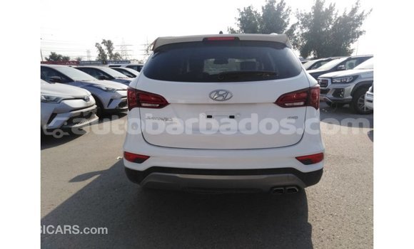 Buy Import Hyundai Santa Fe White Car in Import - Dubai in Barbados