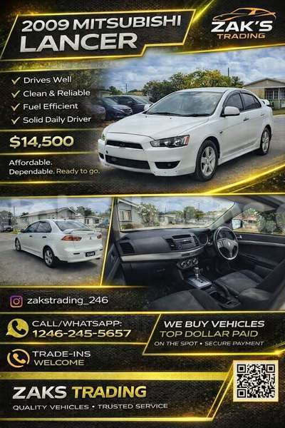 Big with watermark mitsubishi lancer barbados bridgetown 4808