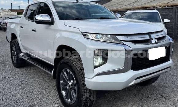 Buy Used Mitsubishi L200 White Car in Bridgetown in Barbados